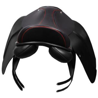 DAW MAG Siodło ujeżdżeniowe SYLWESTER - wersja EXCLUSIVE - kolor czarny - PRZYKŁAD spersonalizowany