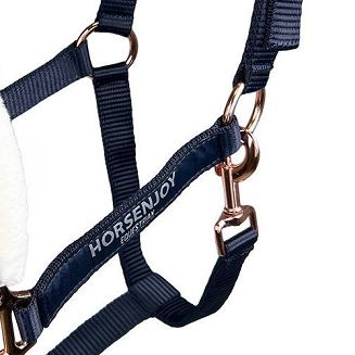 Kantar parciany HORSENJOY Chantal, z futerkiem, granatowy / 18280 - 2