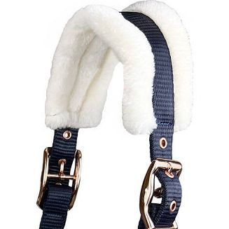 Kantar parciany HORSENJOY Chantal, z futerkiem, granatowy / 18280 - 4