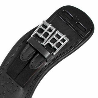 Popręg ujeżdżeniowy DAW-MAG skórzany, asymetryczny, z gumami / 11011 - 4