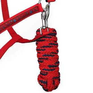 Kantar podszywany Y Gwiazdki, z uwiązem  Czerwony  / 181501 - 5