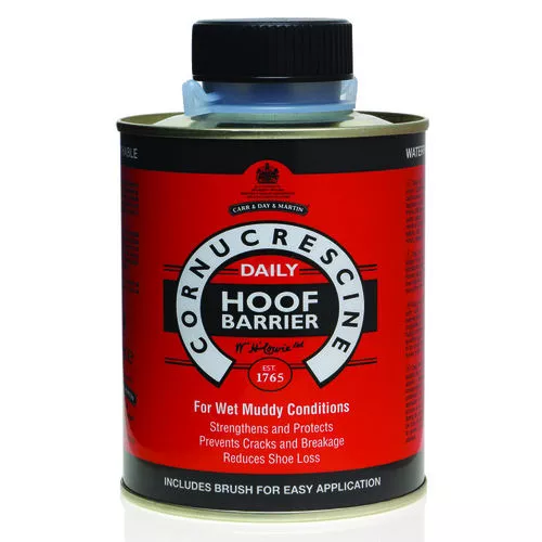 Preparat ochronny do kopyt, z pędzelkiem CARR & DAY & MARTIN Cornucrescine Daily Hoof Barrier / HO107