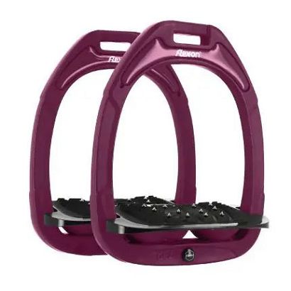 Stirrups FLEX-ON Green Composite - inclined ULTRA grip - IUG SS25 Plum Caspia