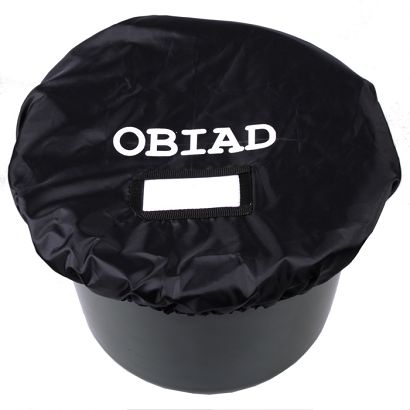 Pokrowiec na wiadro z paszą z nazwą posiłku AMIGO - ortalionowy / 2410