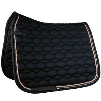 Saddle cloth VS HKM Rosegold Glamour Black / 12956 - 2