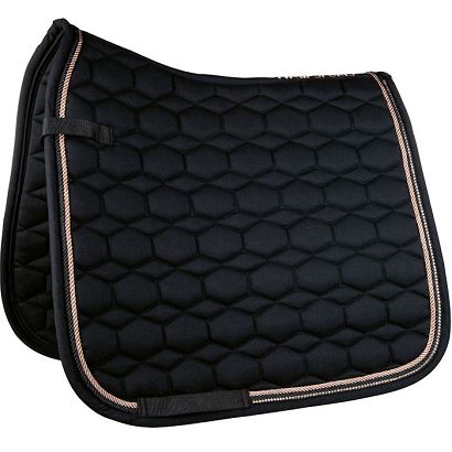 Saddle cloth VS HKM Rosegold Glamour Black / 12956