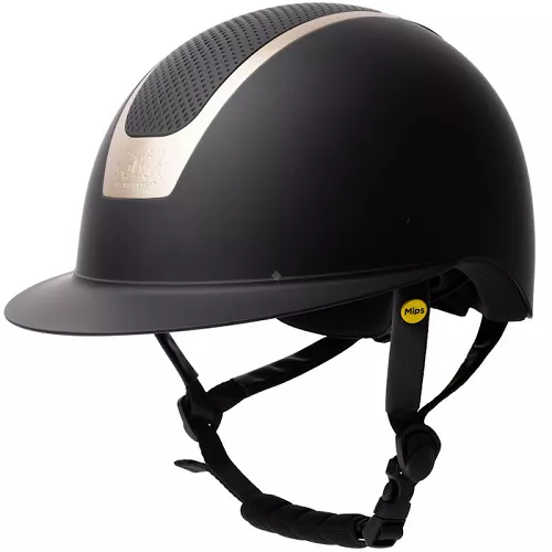 Riding Helmet B VERTIGO Majoris T-II, Mips®, Black-Rose Gold , CE EN 1384:2023