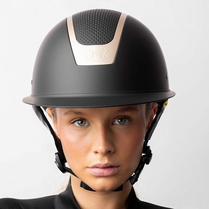 Riding Helmet B VERTIGO Majoris T-II, Mips®, Black-Rose Gold , CE EN 1384:2023