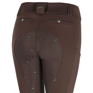 Bryczesy - legginsy zimowe damskie SCHOCKEMÖHLE  Dorina, Mocca - 3