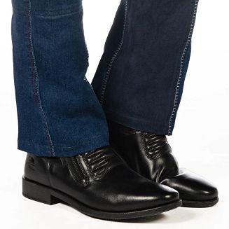 Bryczesy jeździeckie damskie typu Jodhpur HKM Summer Denim z pełnym lejem Alos / 30876169 - 5