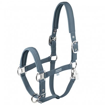 Headcollar ESKADRON Double Pin Softshell, Steel Blue / 4201075