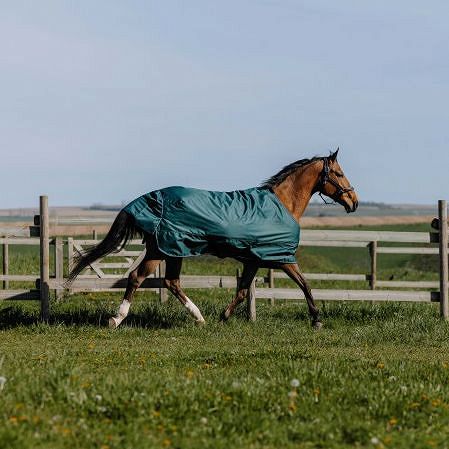 Derka padokowa przeciwdeszczowa EQUI-THÈME Tyrex 600D, z ociepleniem 150g, Vert / 40055