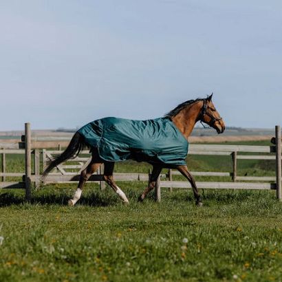 Derka padokowa przeciwdeszczowa EQUI-THÈME Tyrex 600D, z ociepleniem 150g, Vert / 40055