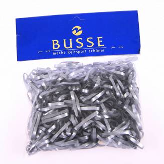 BUSSE Gumki silikonowe do grzywy (30g) / 680131 - srebrne 
