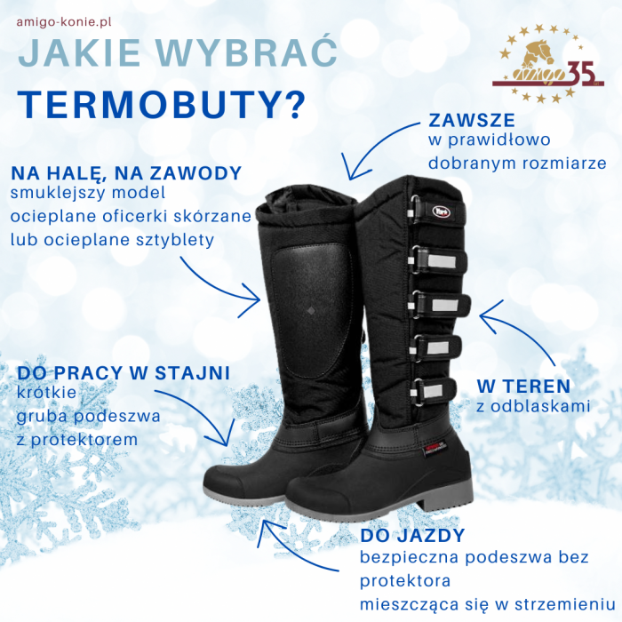 Zimowe buty do jazdy konnej